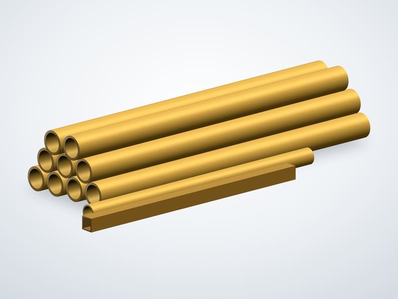 Brass Pipes and Tubes – representative illustration