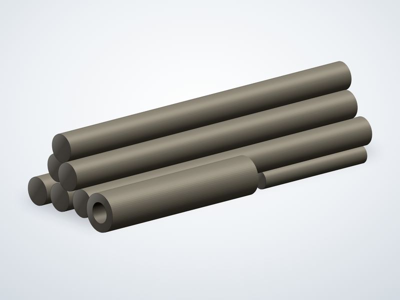 Gun Metal Rods – representative illustration